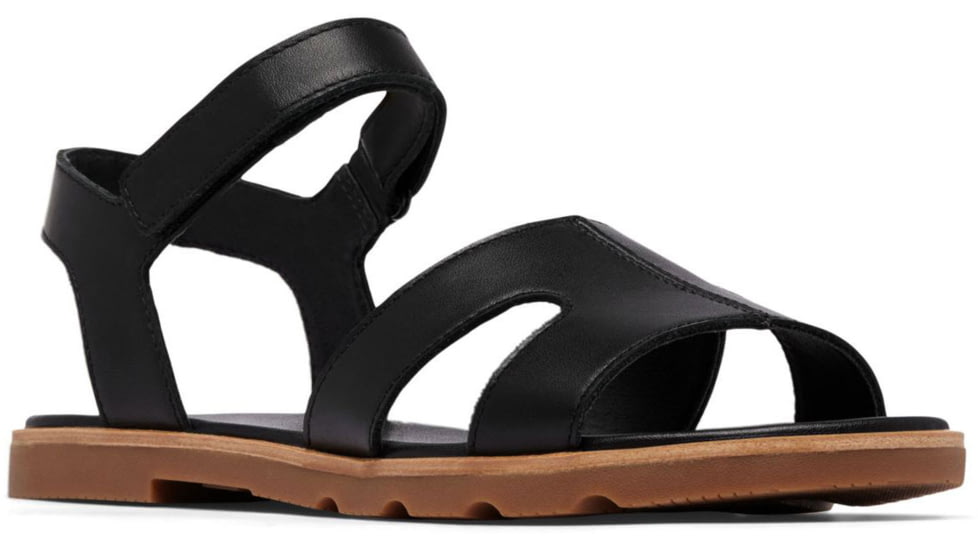 Sorel Ella III Ankle Strap - Womens, Black/Gum 2, 7.5, 2076821-010-7.5
