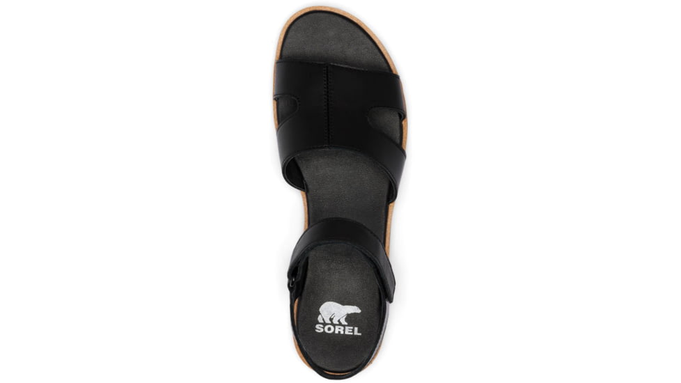 Sorel Ella III Ankle Strap - Womens, Black/Gum 2, 7.5, 2076821-010-7.5