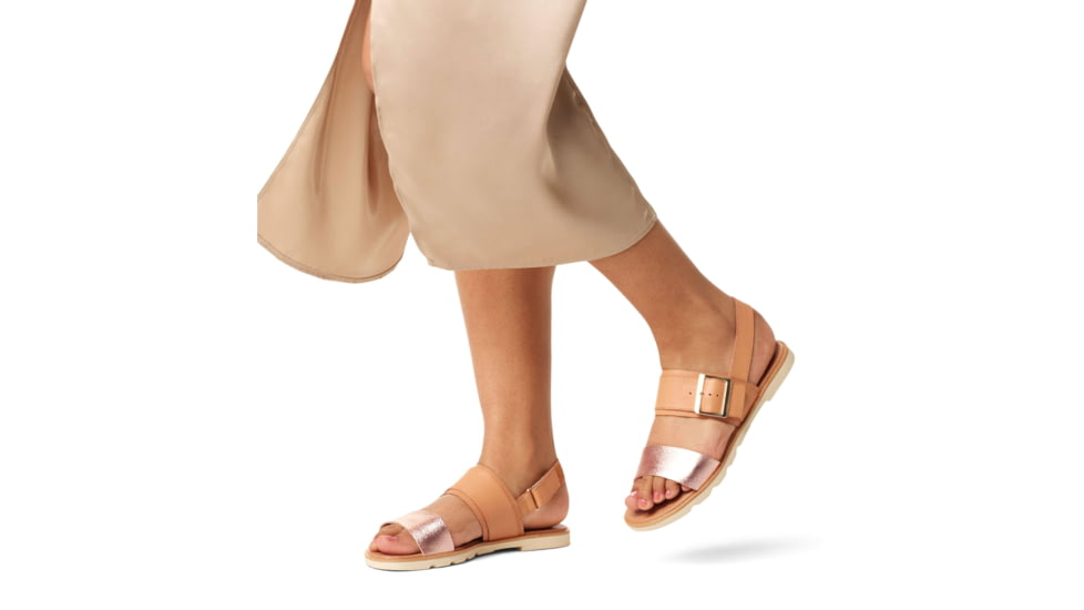 Sorel Ella III Slingback - Womens, Honest Beige/Honey White, 9, 2069721-246-9