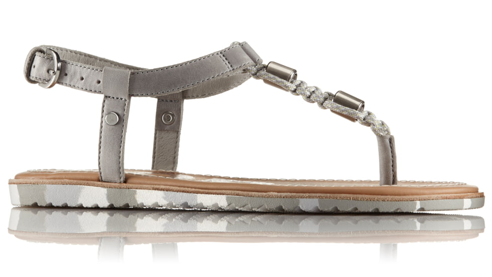 Sorel Ella T-Strap Sandal, Womens, Dove, 8.5 US, 1775731081-8.5