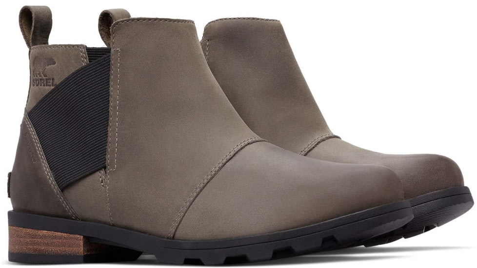 Sorel Emelie Chelsea Bootie - Women's, Quarry/Black, 8 US, 1749291053-8
