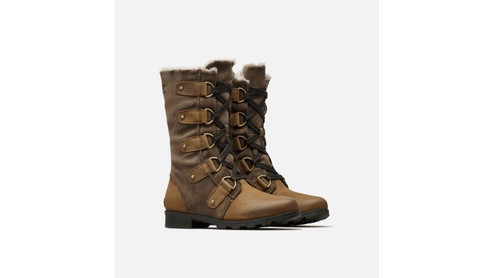 Sorel Emelie Lace Boot - Womens, Major, Black, 9.5, 1749271245-9.5