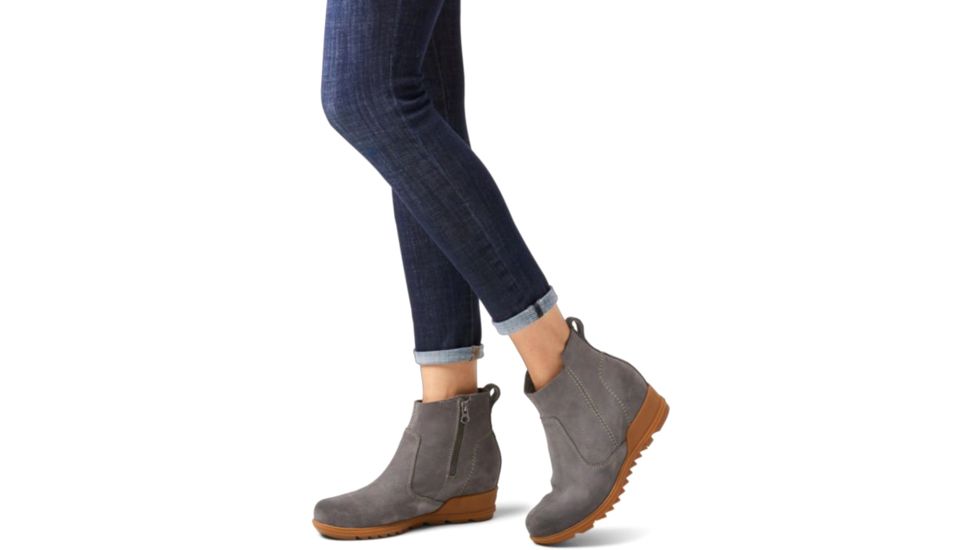 Sorel Evie Bootsie - Womens, Suede Quarry, 9, 1876671052-9