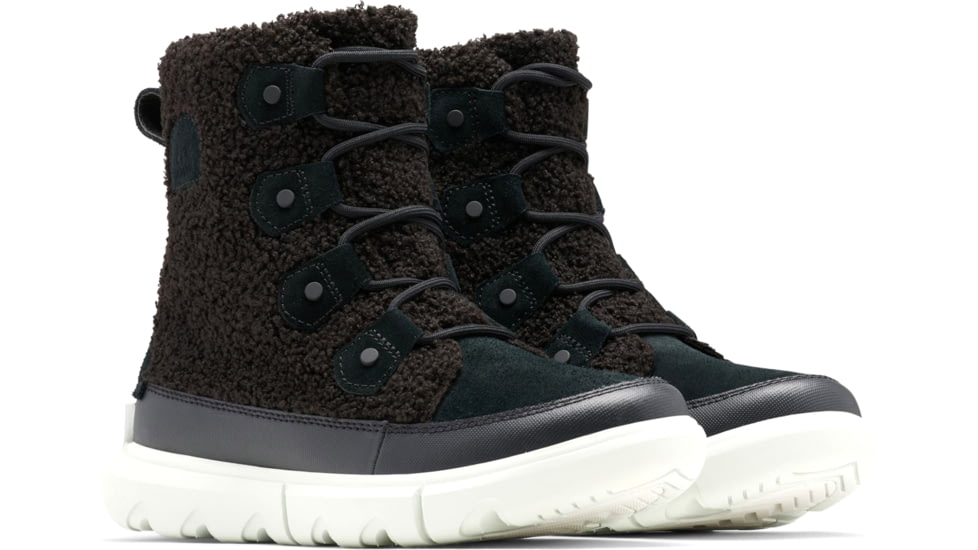Sorel Explorer II Joan Cozy Boot - Women's, Black, Tea Light, 7, 1959361-011-7