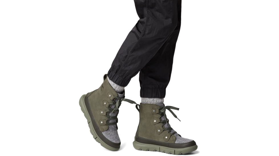 Sorel Explorer Next Joan Cozy Boots - Women's, Stone Green/Alpine Tundra, 5, 20687913975