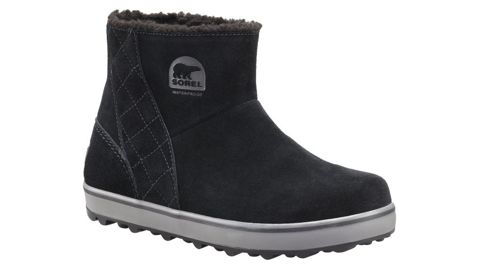 Sorel Glacy Short Boot - Womens, Black, Shark, 10.5, 1659331010-10.5