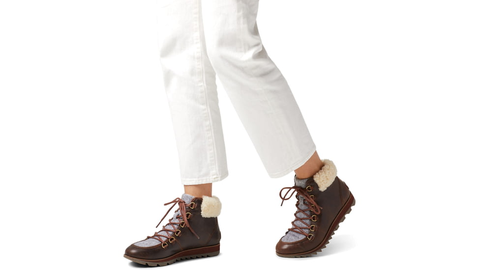 Sorel Harlow Lace Cozy - Womens, Felt Burro, 6, 1876401282-6