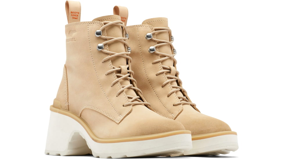 Sorel Hi-Line Heel Lace Boot - Women's, Ceramic, Chalk, 8, 2009141-209-8
