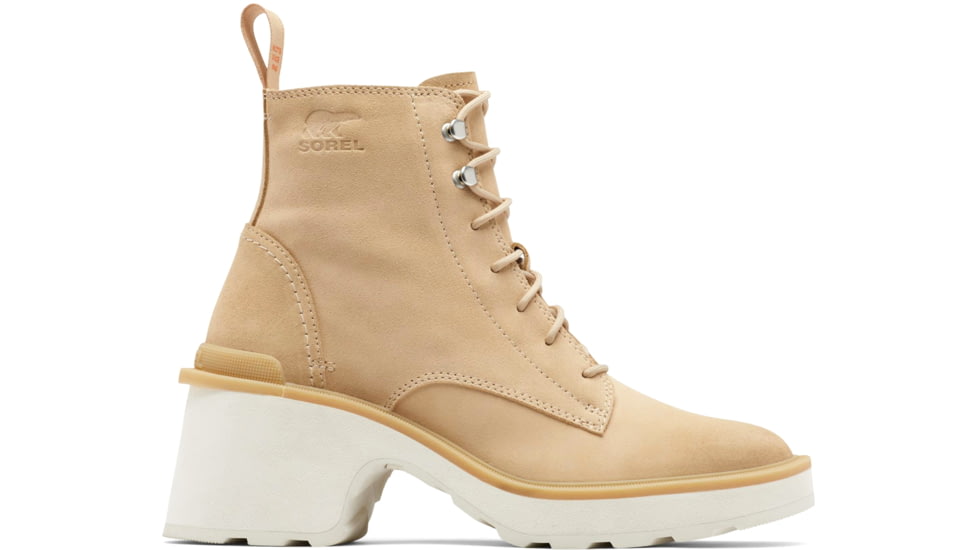 Sorel Hi-Line Heel Lace Boot - Women's, Ceramic, Chalk, 8, 2009141-209-8