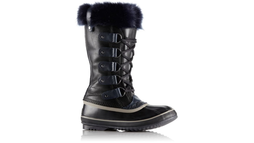 Sorel Joan Of Arctic Obsidian Winter Boot - Women's-Black/Collegiate Navy-Medium-6