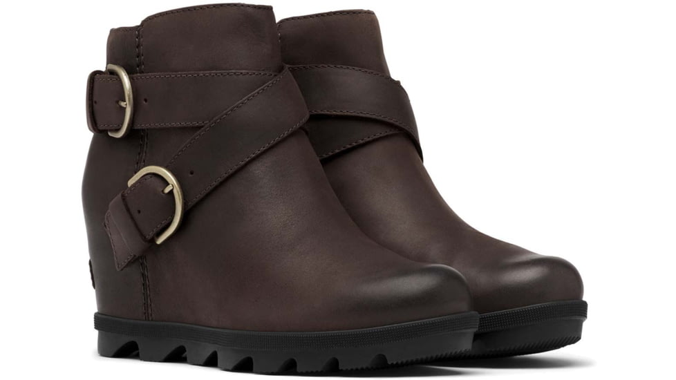 Sorel Joan Of Arctic Wedge II Buckle Bootie - Womens, Blackened Brown, 9 US, 1920901205-9