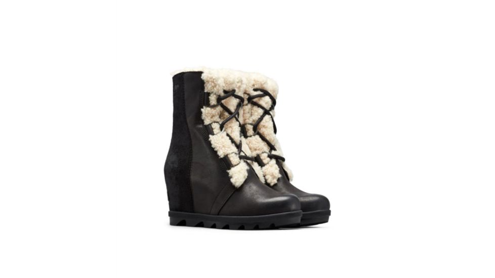 Sorel Joan Of Arctic Wedge II Shearling Boots - Womens, Black, 9, 1877081010-9