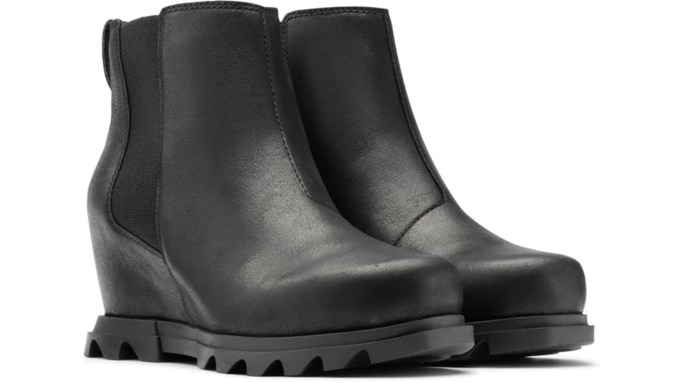 Sorel Joan Of Arctic Wedge III Chelsea Bootie - Women's, Black, Sea Salt, 11, 1951131010-11