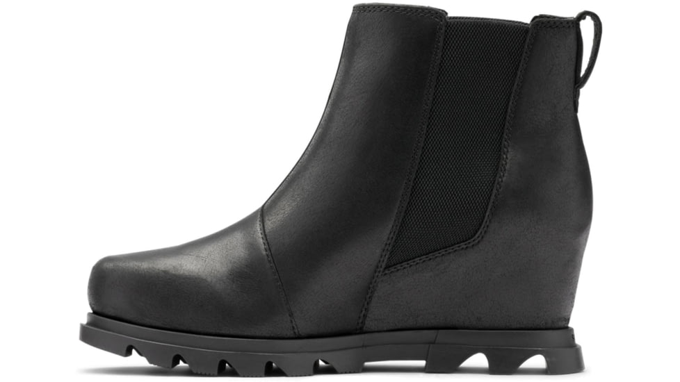 Sorel Joan Of Arctic Wedge III Chelsea Bootie - Women's, Black, Sea Salt, 11, 1951131010-11