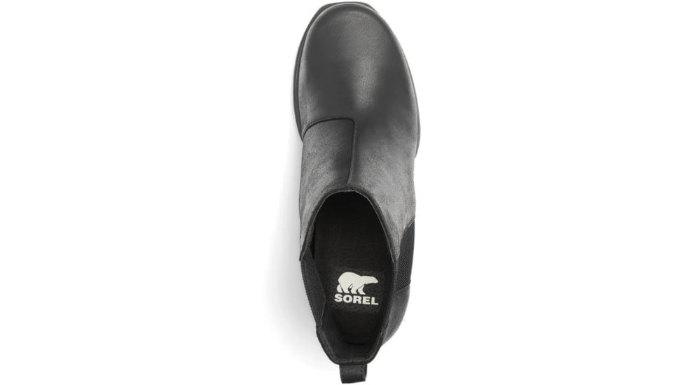 Sorel Joan Of Arctic Wedge III Chelsea Bootie - Women's, Black, Sea Salt, 11, 1951131010-11