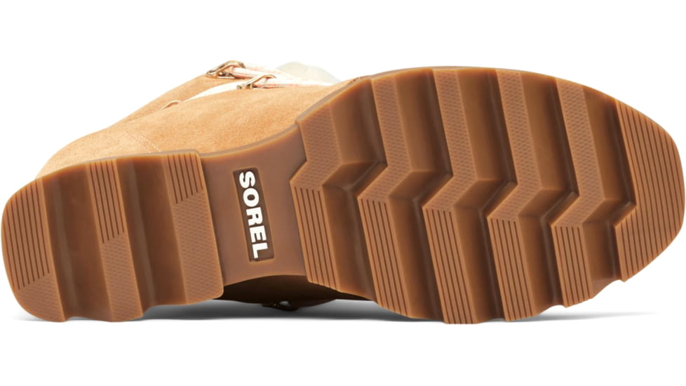 Sorel Joan Of Arctic Wedge III Lace Cozy Bootie - Women's, Tawny Buff, Gum 2, 9.5, 1951151-253-9.5