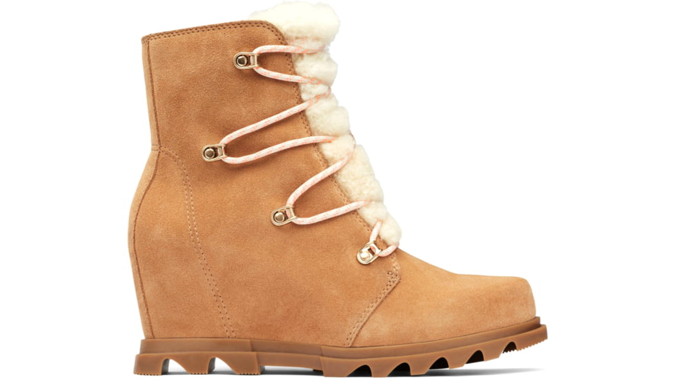 Sorel Joan Of Arctic Wedge III Lace Cozy Bootie - Women's, Tawny Buff, Gum 2, 9.5, 1951151-253-9.5