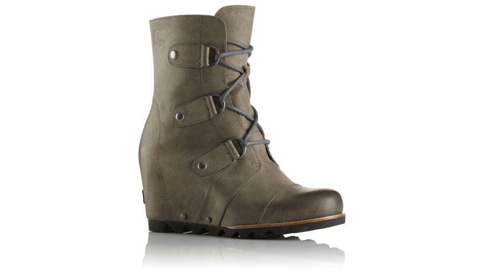 Sorel Joan Of Arctic Wedge Mid Casual Boot - Women's-Dark Fog-Medium-8.5