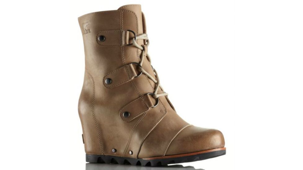 Sorel Joan Of Arctic Wedge Mid Casual Boot - Women's-Fossil-Medium-9 US
