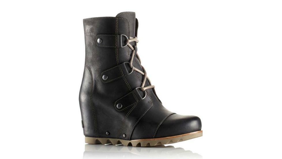 Sorel Joan Of Arctic Wedge Mid Casual Boot - Womens-Black-Medium-11 US