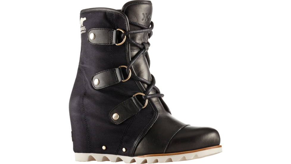 Sorel Joan Of Arctic Wedge Mid X Celebration Casual Boot - Women's-Black/Natural-Medium-5