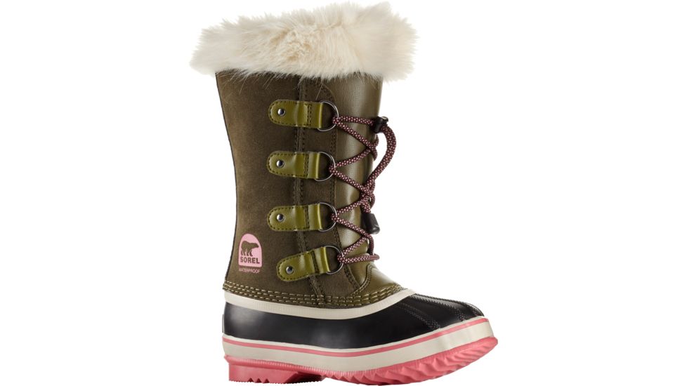 Sorel Joan Of Arctic Winter Boot - Youth-Nori/Winter Rose-5 Youth