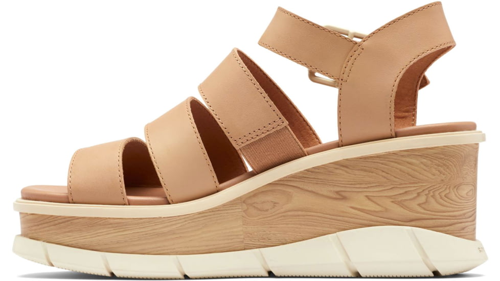 Sorel Joanie III Ankle Strap Sandals - Womens, Honest Beige/Chalk, 9.5 US, 1999391-247-9.5