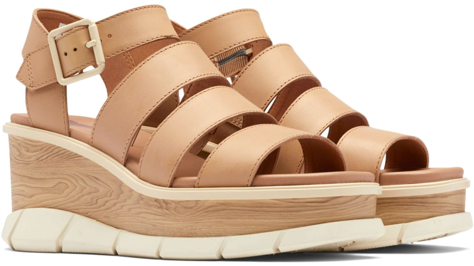 Sorel Joanie III Ankle Strap Sandals - Womens, Honest Beige/Chalk, 9.5 US, 1999391-247-9.5