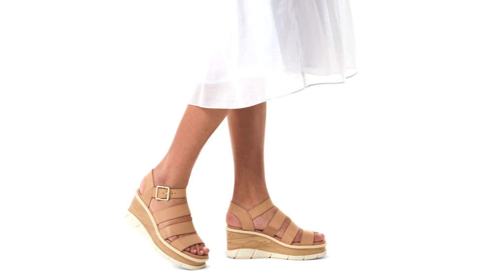 Sorel Joanie III Ankle Strap Sandals - Womens, Honest Beige/Chalk, 9.5 US, 1999391-247-9.5