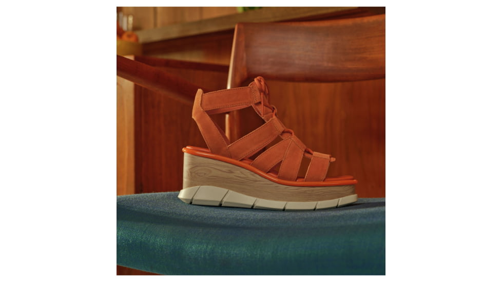 Sorel Joanie III Lace Wedge Sandals - Womens, Desert Sun/Chalk, 10 US, 1999371-806-10