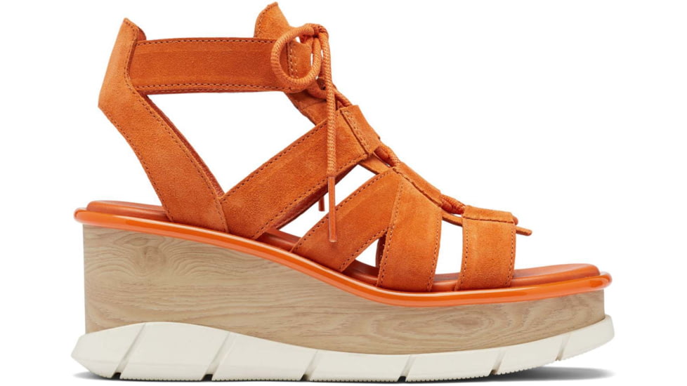 Sorel Joanie III Lace Wedge Sandals - Womens, Desert Sun/Chalk, 10 US, 1999371-806-10