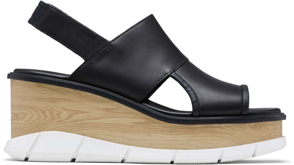 Sorel Joanie III Slingback Wedge Sandals - Womens, Black/White, 9.5 US, 1999411-010-9.5