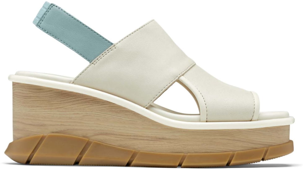 Sorel Joanie III Slingback Wedge Sandals - Womens, Chalk/Crushed Blue, 7.5 US, 1999421-191-7.5