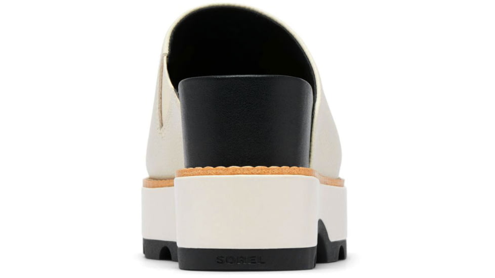 Sorel Joanie IV Slide Wedge Sandals - Womens, Chalk/Black, 5, 2069791-191-5
