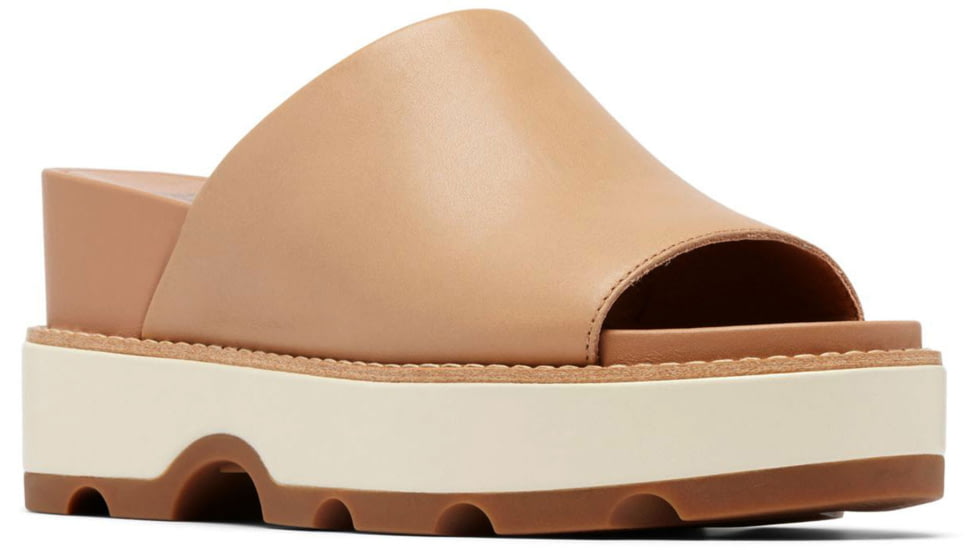 Sorel Joanie IV Slide Wedge Sandals - Womens, Honest Beige/Gum 2, 10, 2069791-246-10
