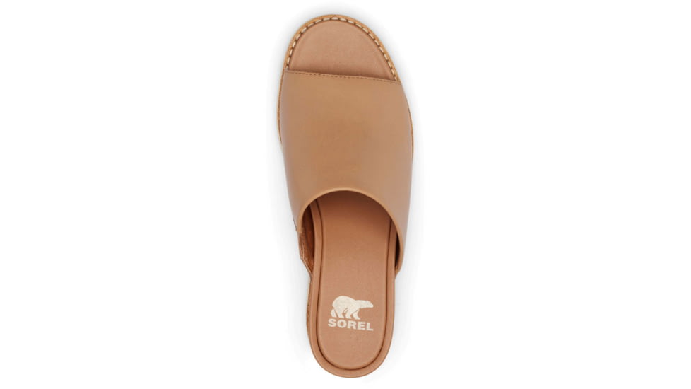 Sorel Joanie IV Slide Wedge Sandals - Womens, Honest Beige/Gum 2, 10, 2069791-246-10