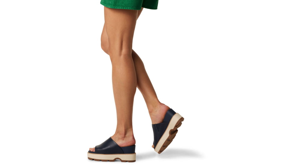 Sorel Joanie IV Slide Wedge Sandals - Womens, India Ink/Gum 2, 7, 2069791-419-7