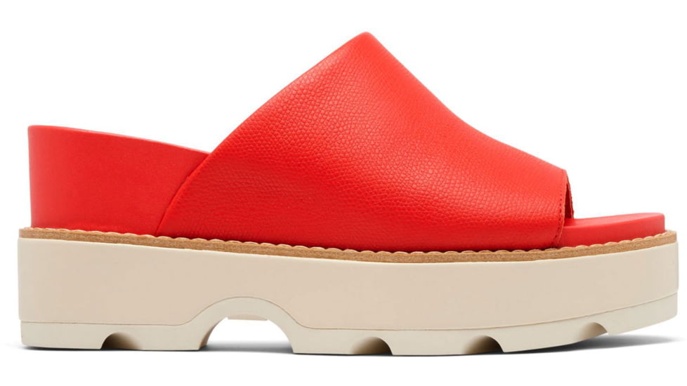 Sorel Joanie IV Slide Wedge Sandals - Womens, Red Glo/Sea Salt, 6, 2069791-617-6