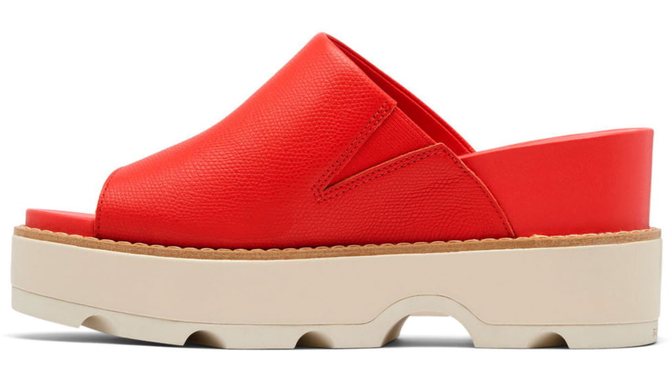 Sorel Joanie IV Slide Wedge Sandals - Womens, Red Glo/Sea Salt, 6, 2069791-617-6