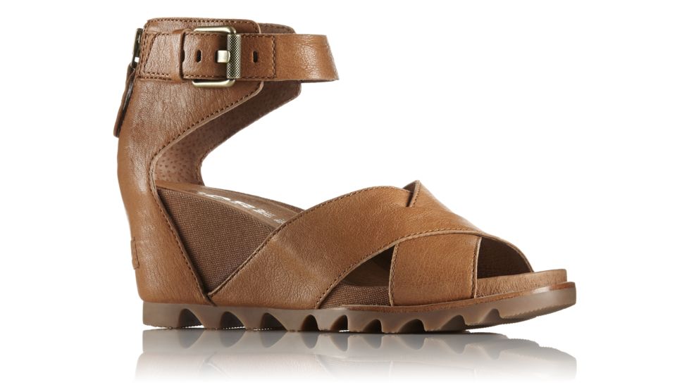 Sorel Joanie Sandal II Leather, Womens, Camel Brown, 9 US, 1775841224-9