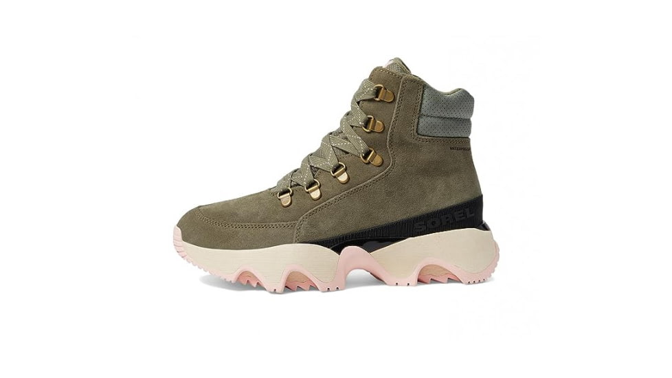 Sorel Kinetic Impact Caribou WP Boots - Womens, Stone Green/Chalk, 7US, 2058691397-7