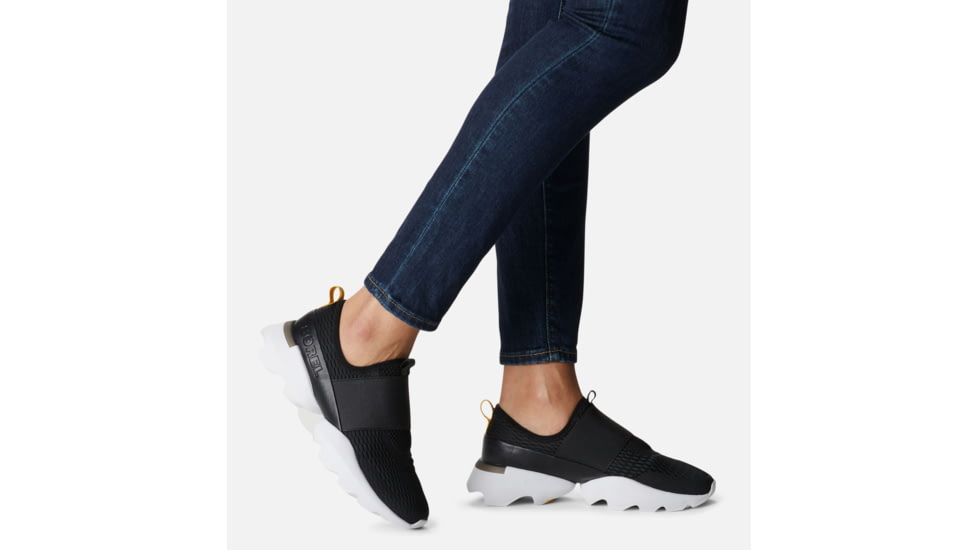 Sorel Kinetic Impact Strap Sneakers - Womens, Black/White, 7.5 US, 1999491-010-7.5