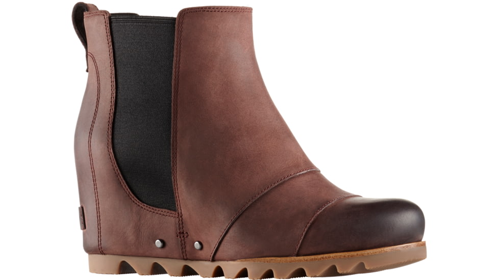 Sorel Lea Wedge 2 Casual Boot - Women's-Redwood/Black-Medium-6