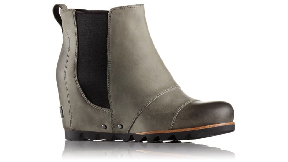 Sorel Lea Wedge 2 Casual Boot, Womens, Dark Grey/Black, 5 US, 1759141089-5