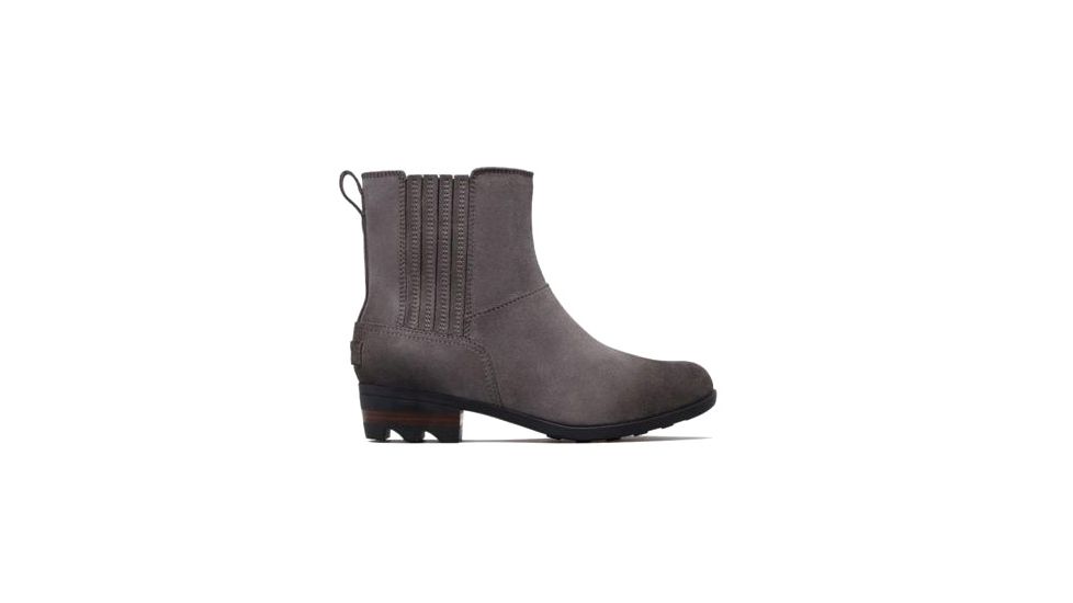 Sorel Lolla Chelsea Boot - Womens, Suede-Quarry, Black, 6, 1822501052-6