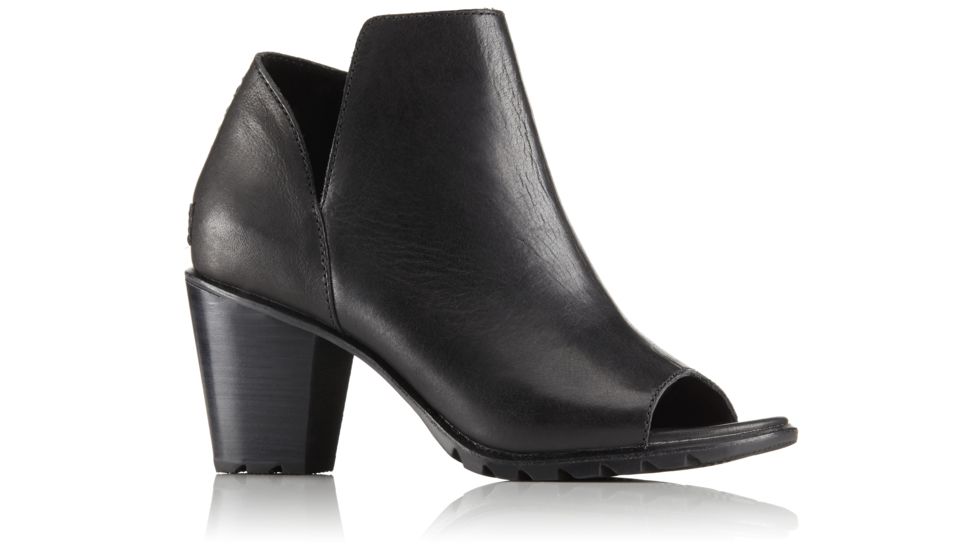 Sorel Nadia Bootie Leather Casual Boot, Womens, Black, 9.5 US, 1775791010-9.5