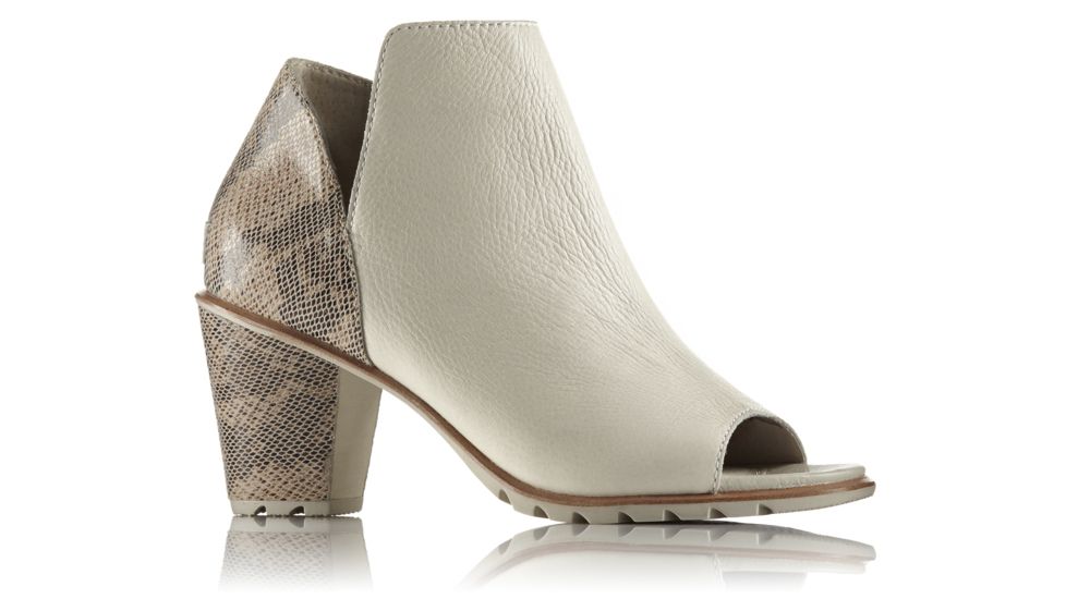 Sorel Nadia Bootie Leather Casual Boot, Womens, Sea Salt/Snakeprint, 8 US, 1787271125-8