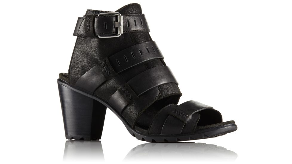 Sorel Nadia Buckle Leather Casual Boot, Womens, Black, 11 US, 1775771010-11