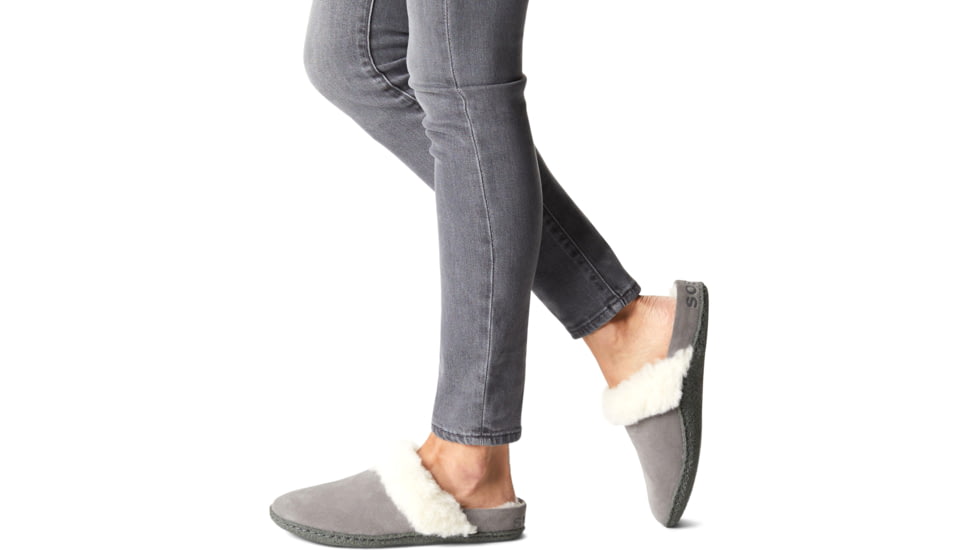 Sorel Nakiska Slide II Slipper - Women's, Quarry, Grill, 8, 1902881-053-8