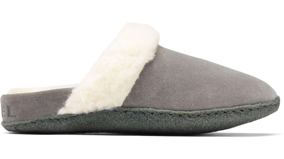 Sorel Nakiska Slide II Slipper - Women's, Quarry, Grill, 8, 1902881-053-8